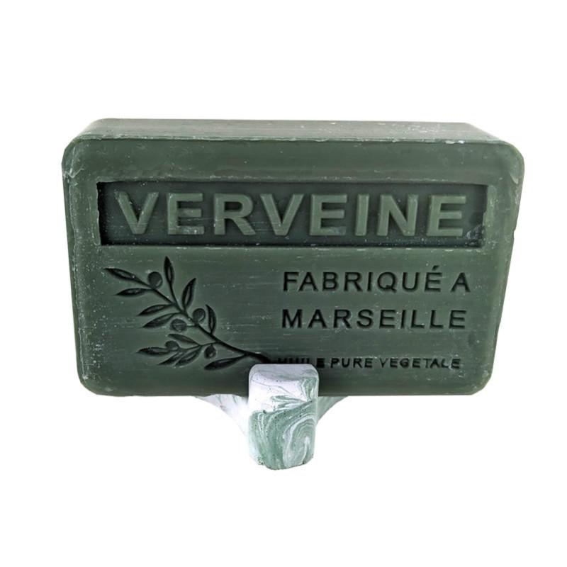 Porte savon "Trident" teinté vert 